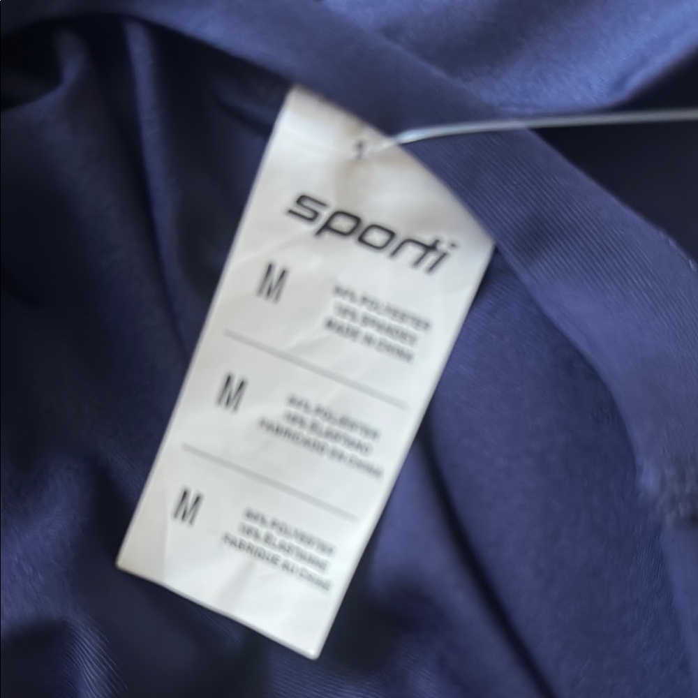SPORTI UPF 50+ Swim Rash guard Comfort Fit Short Sleeve T-Shirt navy blue medium - Picture 7 of 7